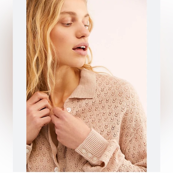 Free People Betty tie front sweater - Picture 2 of 8